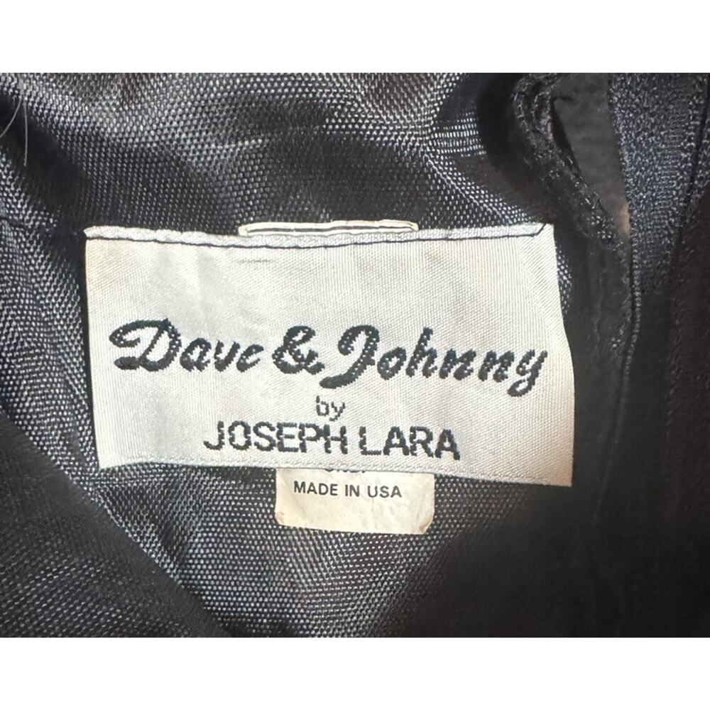 Vintage 80s Dave & Johnny Joseph Lara Purple Velvet Exaggerated Ruffle Dress SM - Picture 5 of 7